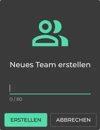 Team erstellen