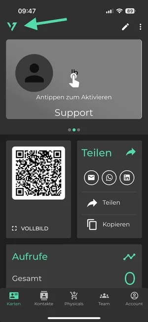 Logo in der App