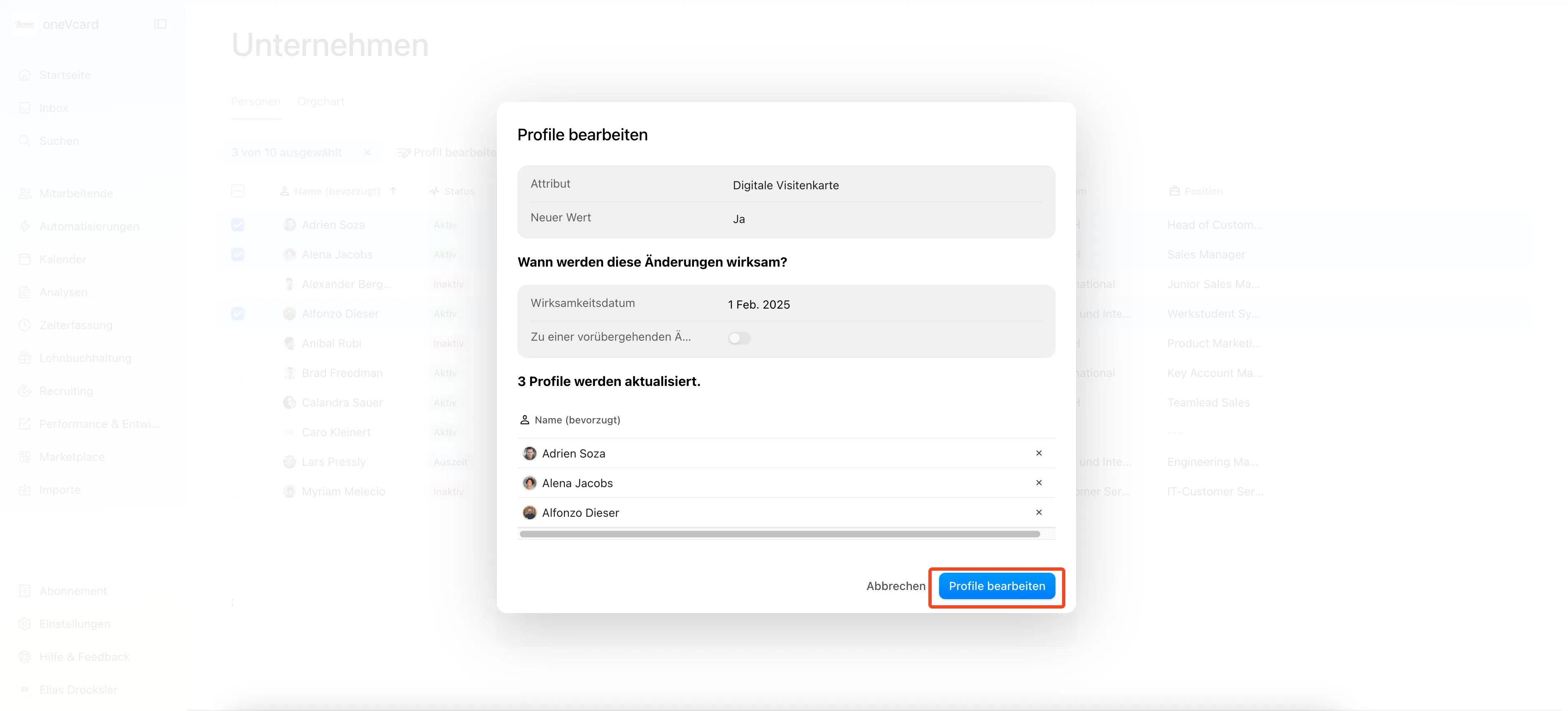 Set attribute value